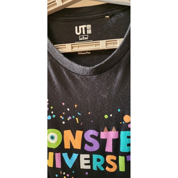 Mens Monsters University Confeti Disney Pixar Uniqlo Black Large Nice D25 - Picture 5 of 6
